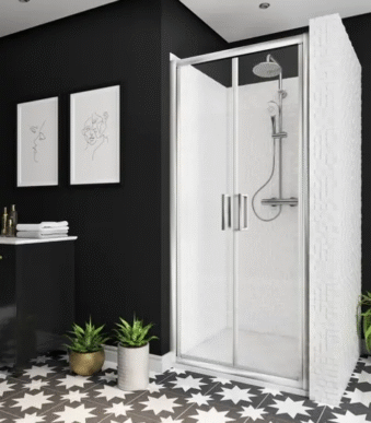 Ideal Standard Connect 2 - Klapdeur 90 cm, silver bright/helder glas K9294EO