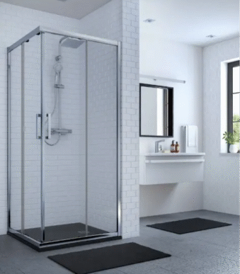 Ideal Standard Connect 2 - Schuifdeur, douchedeur 2-delig, 90 cm, silver bright/helder glas K9261EO